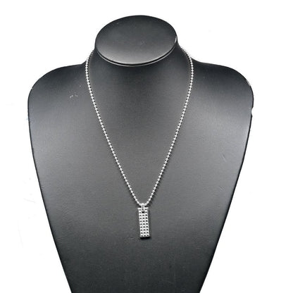 Tiffany & Co Square Studs Silver 925 Ladies 16.7g Necklace