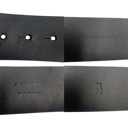 Chanel Gripore Belt Coco Mark Suede Purple