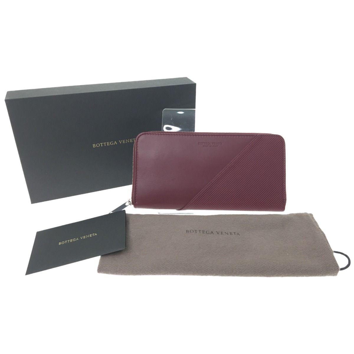 Bottega Veneta Round Zipper Long Wallet Marco Polo Matte Calf