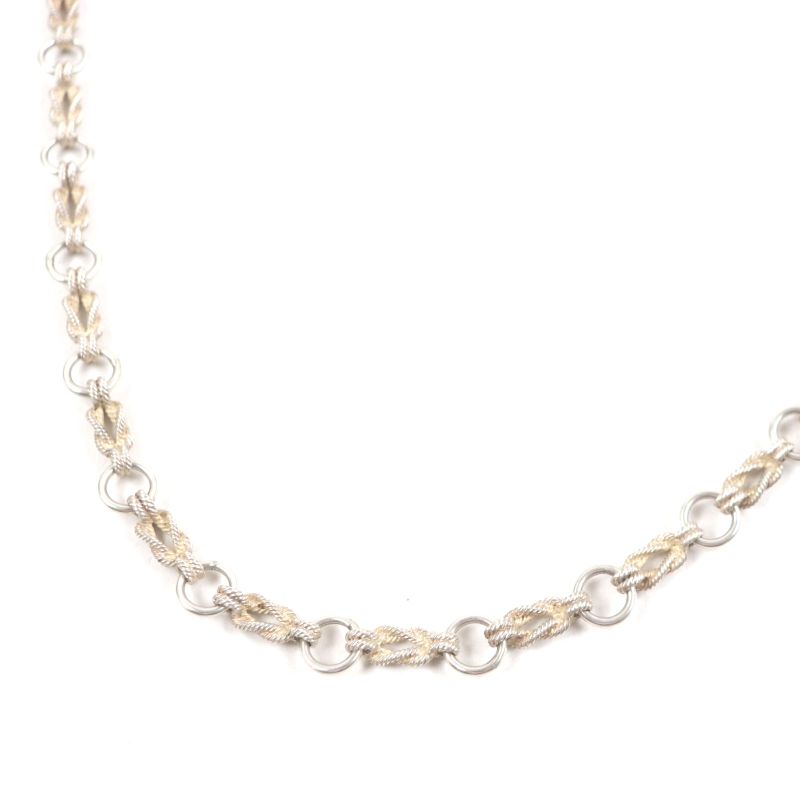 Hermes Vintage Audienne Long Chain Necklace Silver 82cm (32.28in)