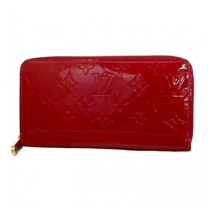 Louis Vuitton Vernis Zippy Wallet M91732 Rouge Grenadine Ladies