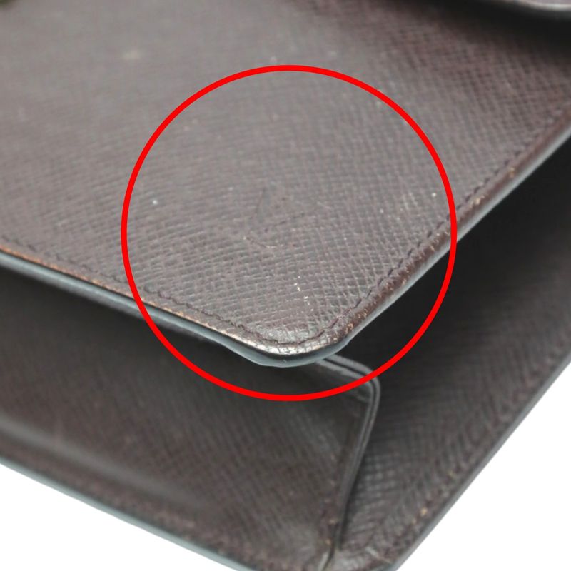 Louis Vuitton M30196 Taiga Clutch Bag Clade Second Bag Louis Vuitton Acajou