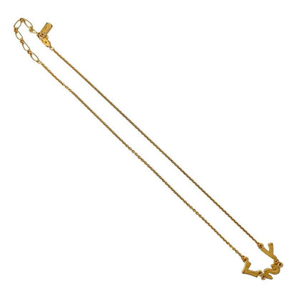 Yves Saint Laurent Vintage Logo Necklace Pendant Choker