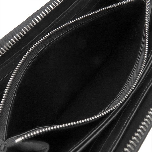 Louis Vuitton Long Wallet Zippy Wallet Monogram Mahina Noir Black Silver