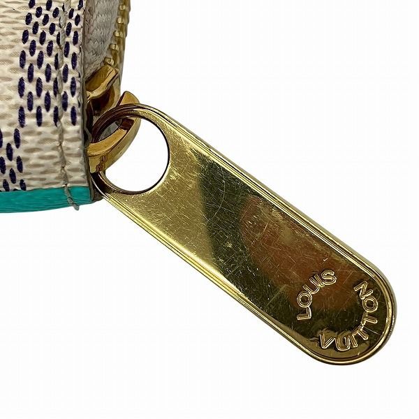 Louis Vuitton Damier Azure Zippy Wallet N40507 Round Zipper Long Wallet Women