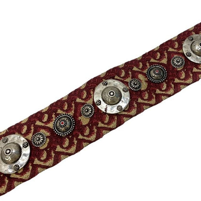 Dior S8520ctzq Medallion Oblique Shoulder Strap Bag Strap Canvas Bordeaux Beige