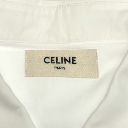 Celine - Triomphe Embroidered Cotton Shirt - 38 - White - Mens