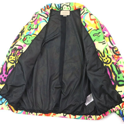 Gucci 714464 DANS LE VENT Bunny Zip-up Track Jacket Multicolor L Made In Italy
