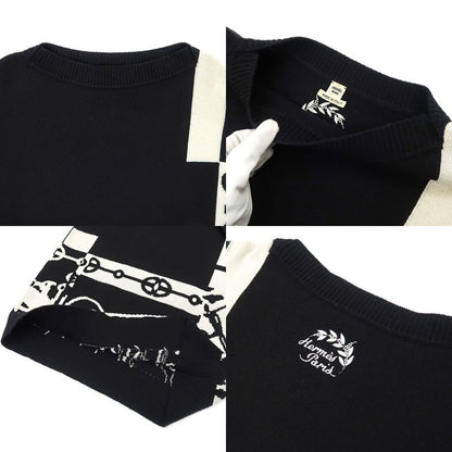 Hermes Knit Dress Kraketis Chaine D'ancre 34 BK 2e2506d2 Women's