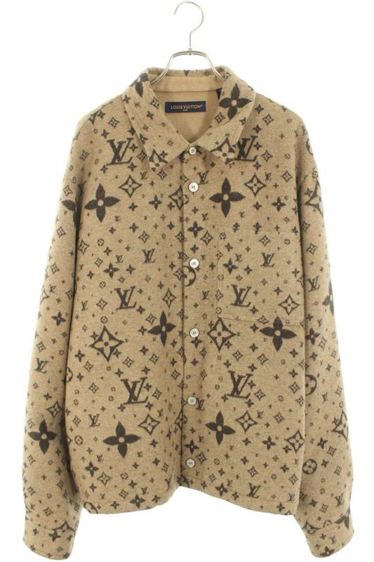 Louis Vuitton 25SS Rm251mj FRW Hsb39w Monogram Wool Overshirt Blouson Men 58