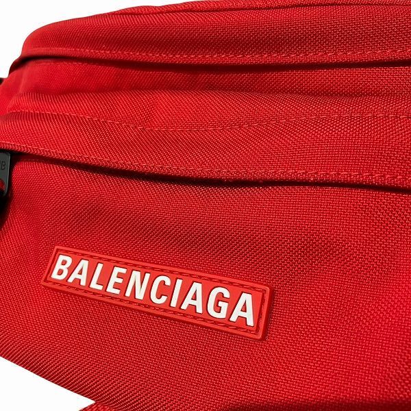 Balenciaga 770881 Red Nylon Shoulder Bag Waist Bag Men's