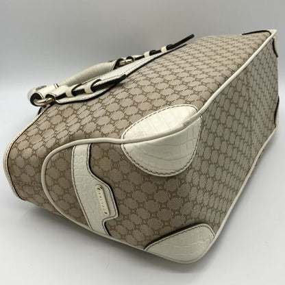 Celine Sd-sa-0029 Handbag Croc Shape Pressed Boogie Macadam Canvas Leather