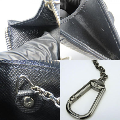 Louis Vuitton Coin Case Pochette Cles M66602 Epi Leather Noir Black Silver