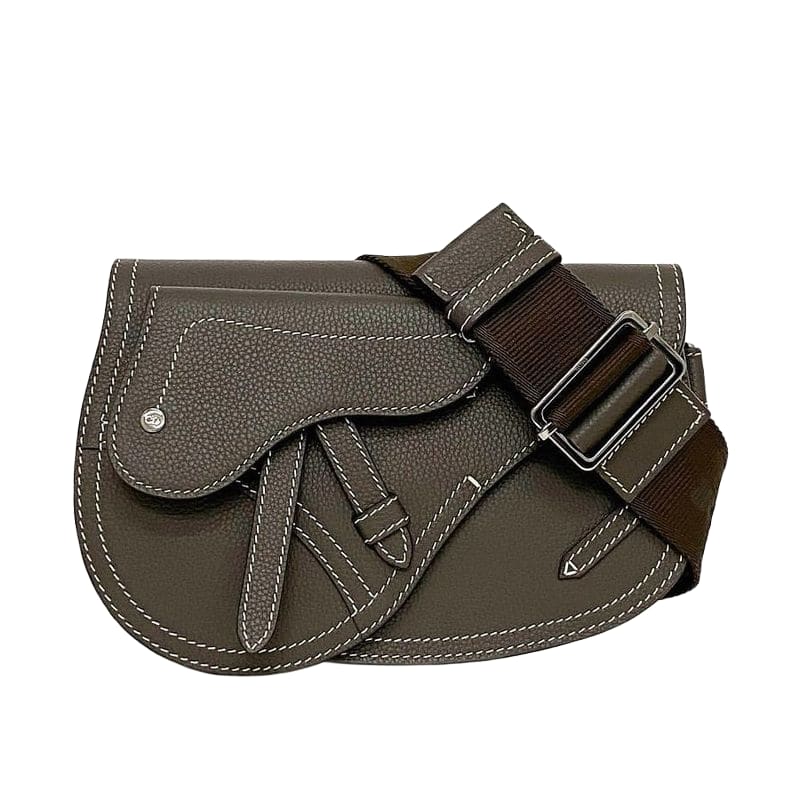 Christian Dior Shoulder Bag Brown Saddle 1