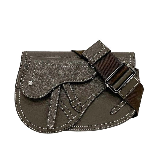 Christian Dior Shoulder Bag Brown Saddle 1