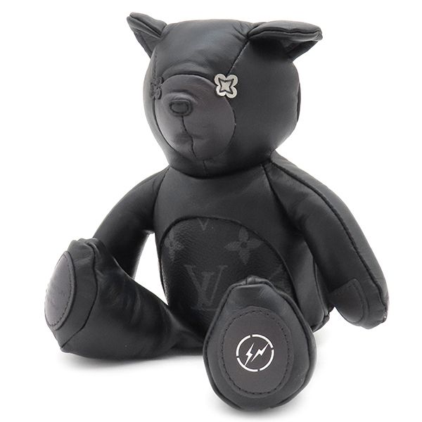 Louis Vuitton Plush Toy Flash Deux Louis Leather Monogram Eclipse Canvas Black