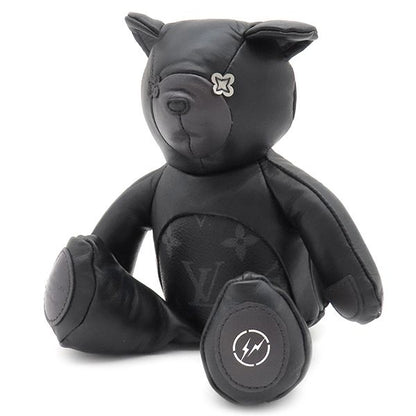 Louis Vuitton Plush Toy Flash Deux Louis Leather Monogram Eclipse Canvas Black