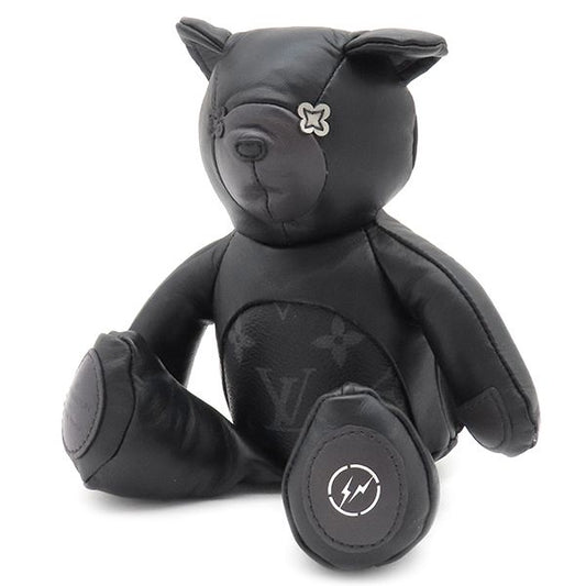 Louis Vuitton Plush Toy Flash Deux Louis Leather Monogram Eclipse Canvas Black