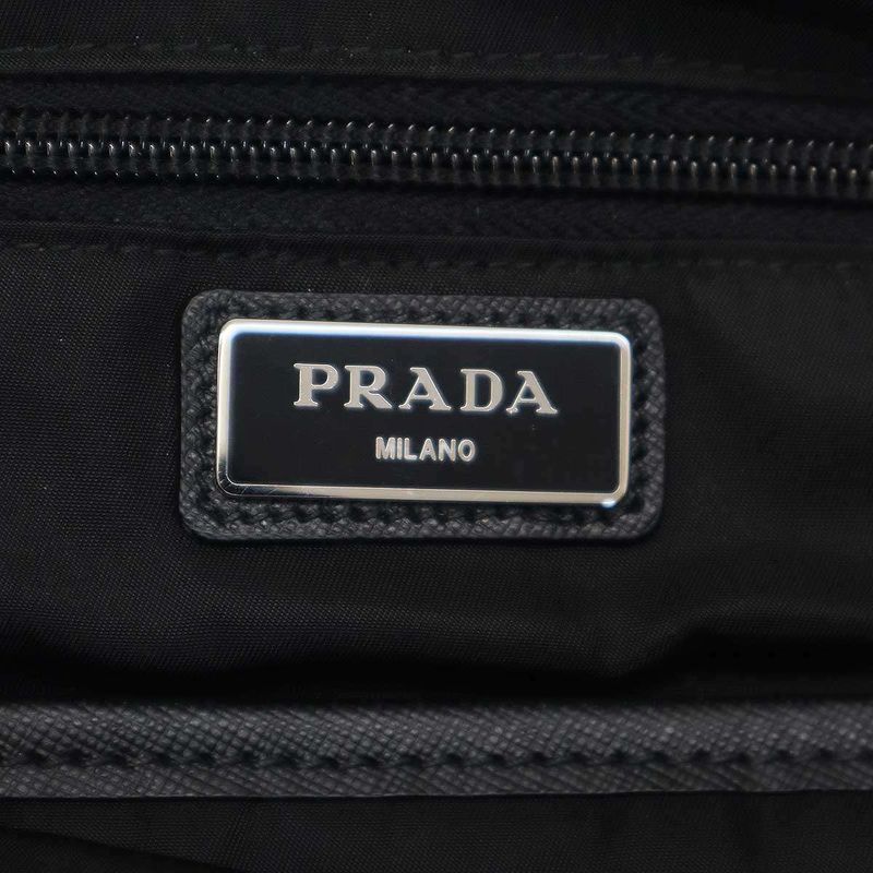 Prada 2vz135 Geometric Nylon Backpack Navy