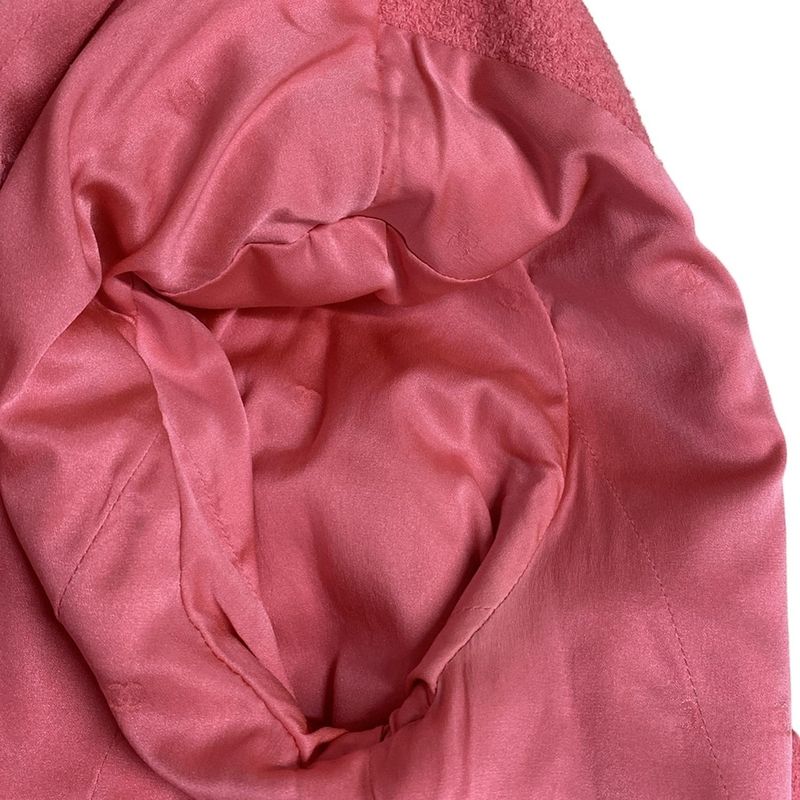 Chanel Jacket Size 36 S Ladies - P07349 Pink Long Sleeves / Coco Mark Buttons /