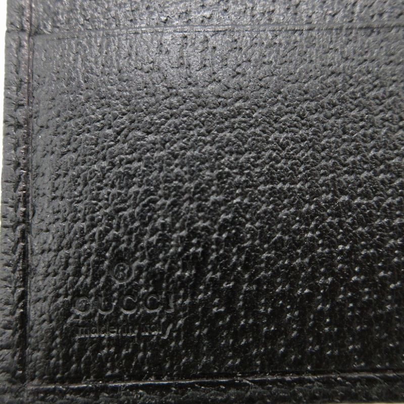 Gucci 154182 GG Canvas Leather Black W Hook Wallet 0111 Gucci