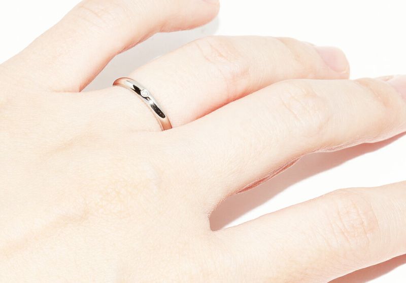 Cartier Ring Pt950 Diamond 1P (001ct) Classic Wedding Ring 1895 Wedding Ring