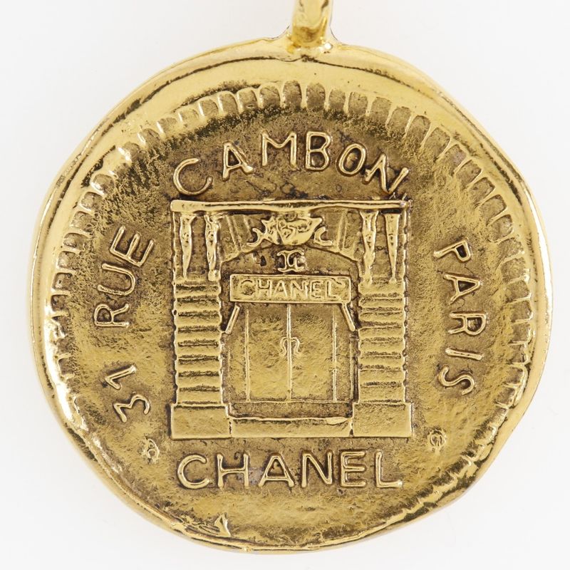 Chanel 31 RUE Cambon Coin Gold Plated Ladies 108.4g Necklace