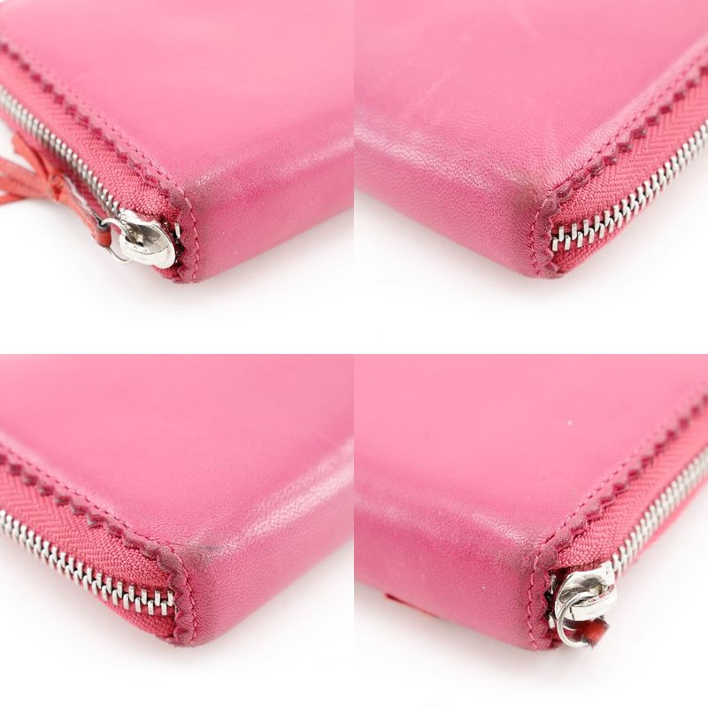 Loewe Anagram Lambskin Pink Women's Long Wallet