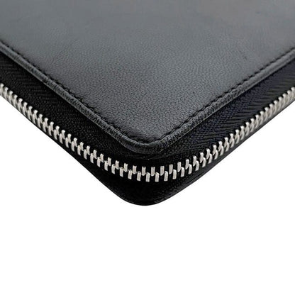 Loewe Round Zipper Long Wallet Black Anagram 133.87l92