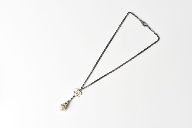 Chanel Necklace Pendant Chanel Accessories Coco Mark CC Eiffel Tower Pearl