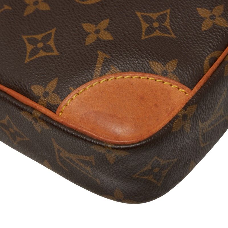Louis Vuitton Monogram Danube Crossbody Shoulder Bag M45266 Brown PVC Leather