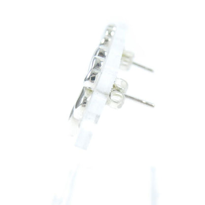 CHANEL Clover Back Logo Accessory Earrings (for Both Ears) Sv925 Silver Weight