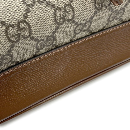 Gucci Interlocking GG Supreme Backpack Beige Brown
