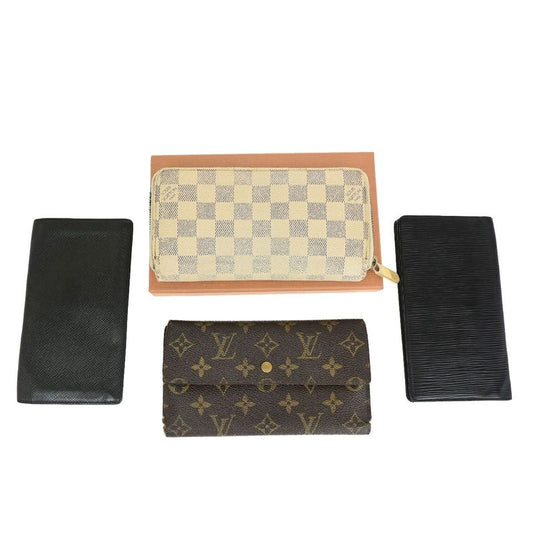 Louis Vuitton Long Wallet Zippy Wallet Monogram Damier Azure Epi 4 Set 04ec076
