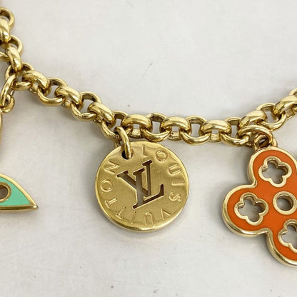 Louis Vuitton Key Holder Porte Cles Chenne Looping M66005 Multicolor Gold Ladies