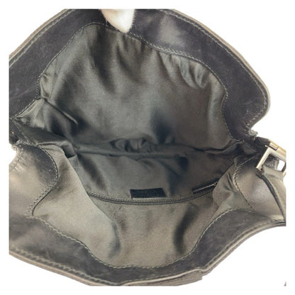 Gucci Jackie Black GG Canvas/leather 001 3734 Shoulder Bag Women 504838