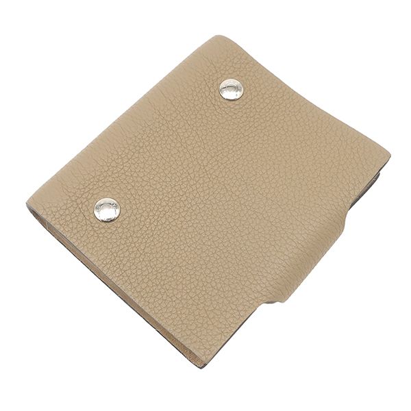 Hermes Notebook Cabas - Ulysse Mini Taurillon Clemence Beige Silver Hardware