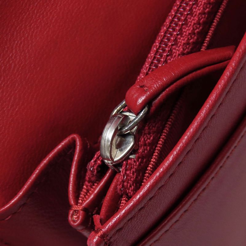 Chanel Matelasse Coco Mark Silver Hardware Long Wallet With Change Pocket In