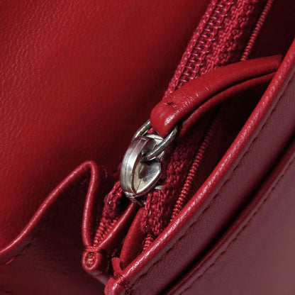 Chanel Matelasse Coco Mark Silver Hardware Long Wallet With Change Pocket In