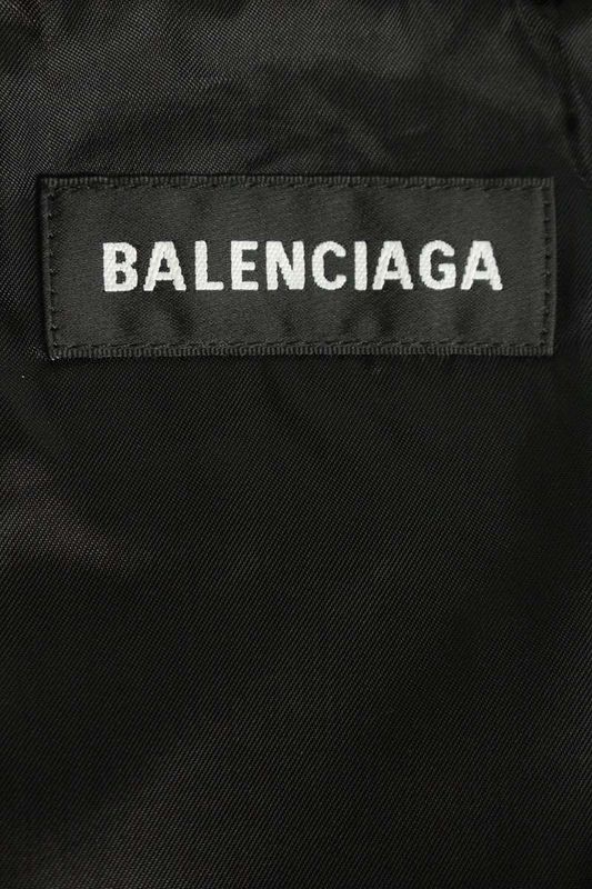 Balenciaga 571439 Tgu11 Logo-embroidered Checkered Zip-up Blouson Men 44