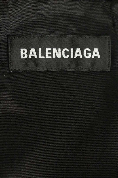 Balenciaga 571439 Tgu11 Logo-embroidered Checkered Zip-up Blouson Men 44