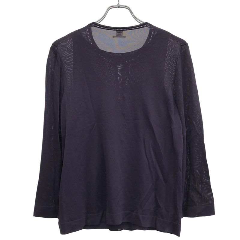 Hermes Rayon Ensemble Cardigan Top in Purple 42