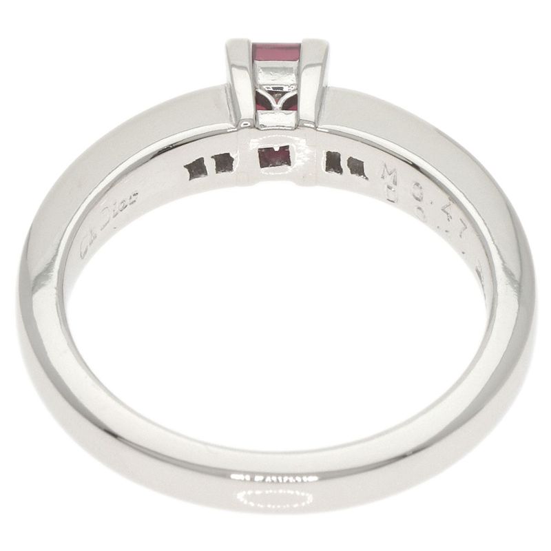 DIOR Garnet Diamond Ring - Pt900 Ladies