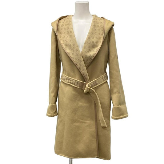 Louis Vuitton Coat Size 34 S Women's Belted Hood Coat Fnco20qwe Beige Long
