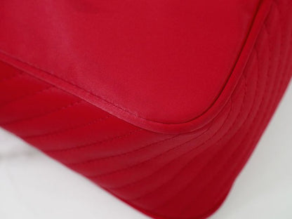 Authentic Yves Saint Laurent YVES Saint Laurent YSL Nylon Handbag Red Bag