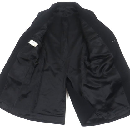 Celine 2m025863c 90% Wool Single Chester Coat With Logo Buttons Black 44 Made
