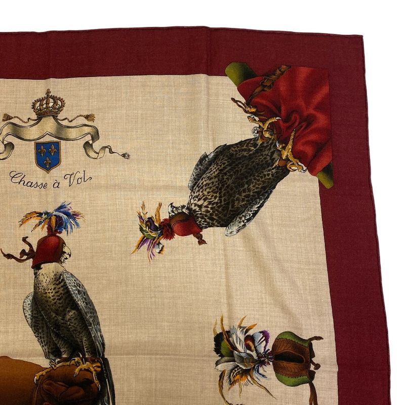 Hermes Carre 90 Chasse A Vol Falconry Scarf Bag Brand Bag Handle Cover Ribbon
