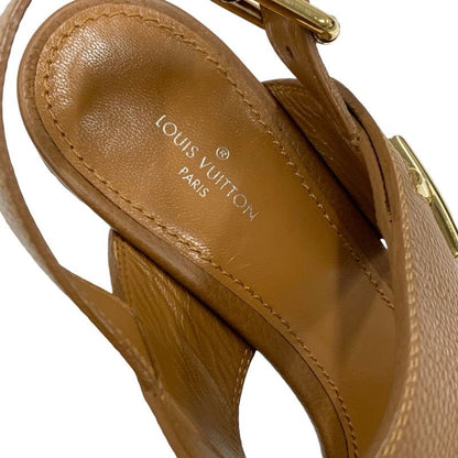 Louis Vuitton Horizon Line Sandals Shoes Leather Brown Lvhardware