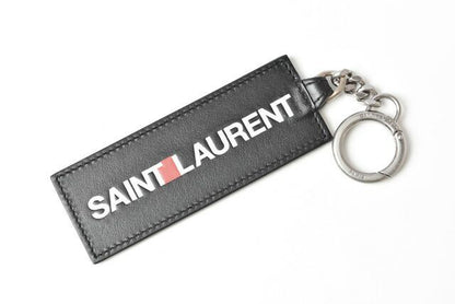 Saint Laurent Key Ring Key Holder YSL Saint Laurent Logo Black 469317