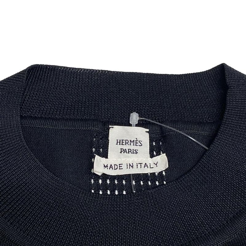 Hermes Long Sleeve Cut And Sewn Size 34 S Women - 3e2618d9 Black Crew Neck /